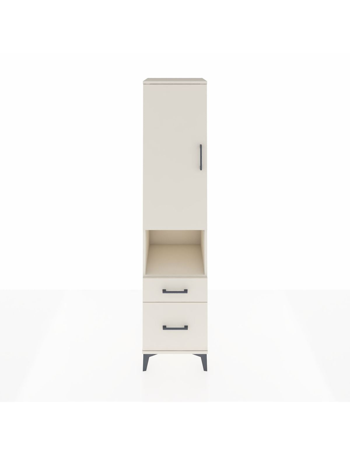 Hyperion Dolap 2 Raflı 2 Çekmeceli Tek Askılı 44x44x195 Aytaşı-Aytaşı