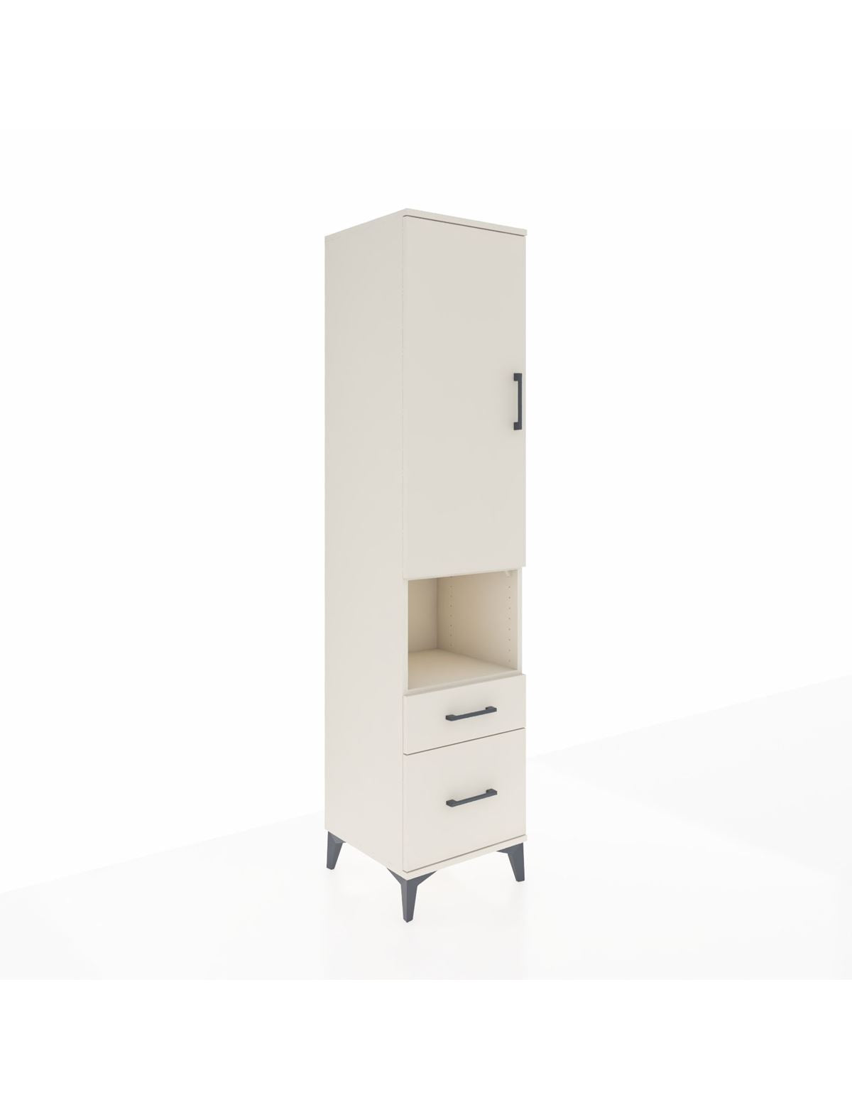 Hyperion Dolap 2 Raflı 2 Çekmeceli Tek Askılı 44x44x195 Aytaşı-Aytaşı