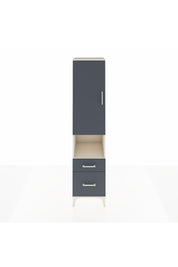 Hyperion Dolap 2 Raflı 2 Çekmeceli Tek Askılı 44x44x195 Aytaşı-Antrasit