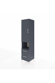 Hyperion Dolap 2 Raflı 2 Çekmeceli Tek Askılı 44x44x195 Antrasit-Antrasit