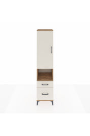 Hyperion Dolap 2 Raflı 2 Çekmeceli Tek Askılı 44x44x195 Çam-Aytaşı