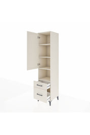 Hyperion Dolap 4 Raflı 2 Çekmeceli Tek Kapaklı 44x44x195 Aytaşı-Aytaşı