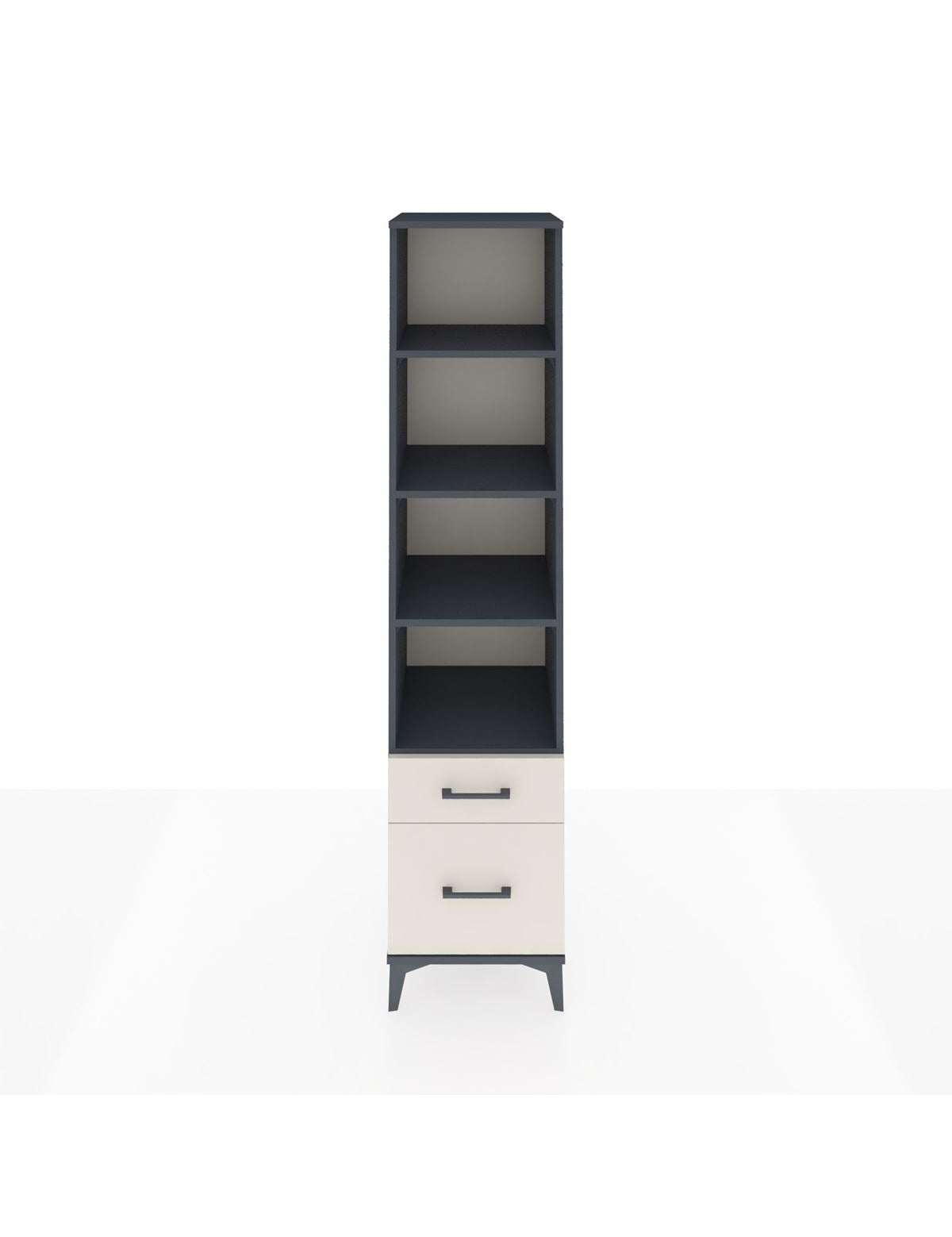 Hyperion Dolap 4 Raflı 2 Çekmeceli 44x44x195 Antrasit-Aytaşı