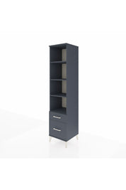 Hyperion Dolap 4 Raflı 2 Çekmeceli 44x44x195 Antrasit-Antrasit