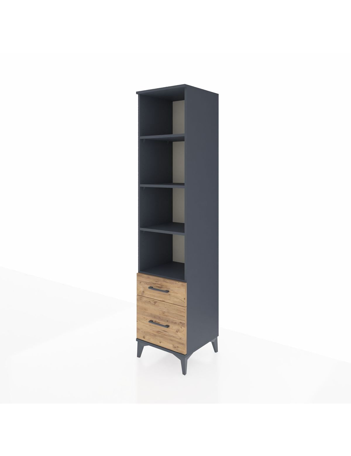 Hyperion Dolap 4 Raflı 2 Çekmeceli 44x44x195 - S58M042V6B
