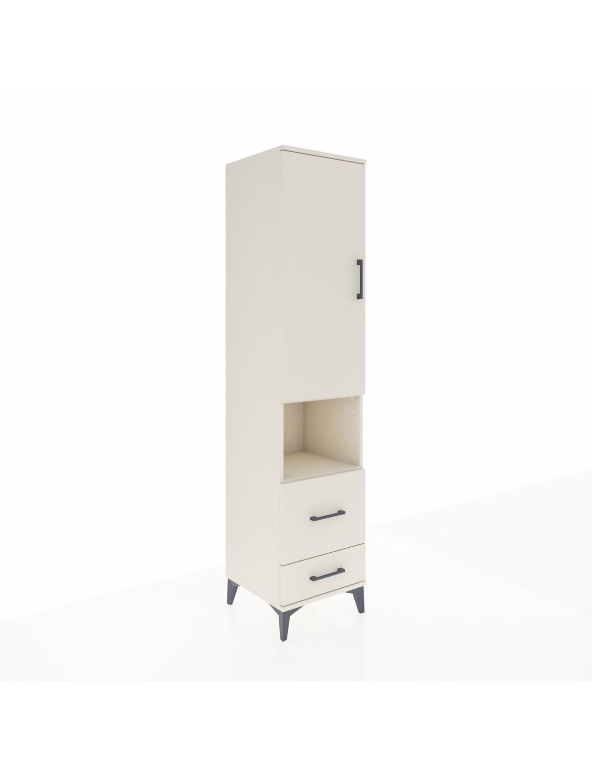 Hyperion Dolap 2 Raflı 2 Çekmeceli Tek Askılı 44x44x195 Aytaşı-Aytaşı