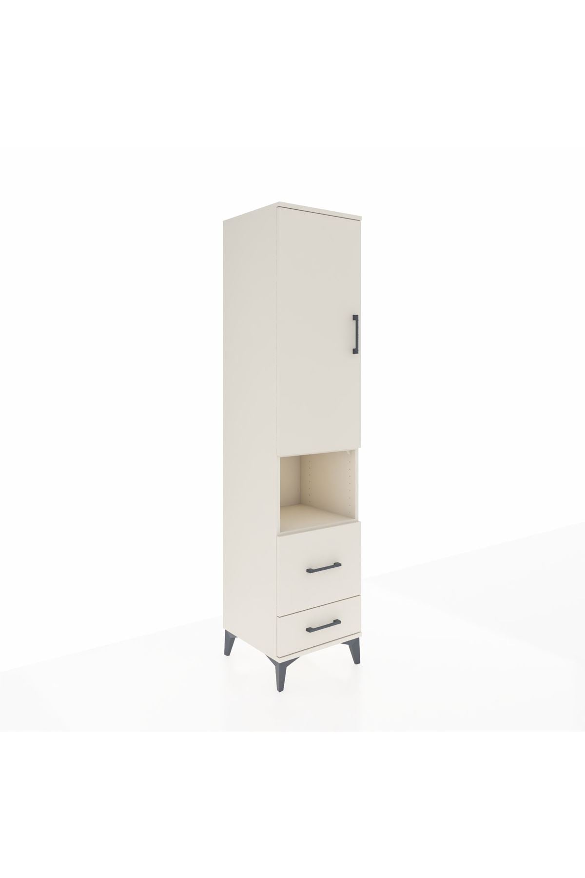 Hyperion Dolap 2 Raflı 2 Çekmeceli Tek Askılı 44x44x195 Aytaşı-Aytaşı