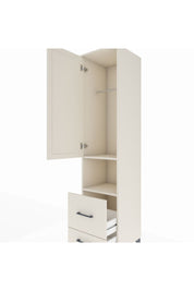 Hyperion Dolap 2 Raflı 2 Çekmeceli Tek Askılı 44x44x195 Aytaşı-Aytaşı