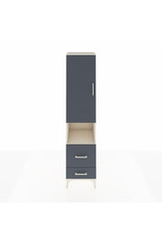 Hyperion Dolap 2 Raflı 2 Çekmeceli Tek Askılı 44x44x195 Aytaşı-Antrasit