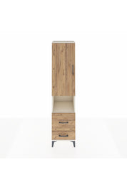 Hyperion Dolap 2 Raflı 2 Çekmeceli Tek Askılı 44x44x195 Aytaşı-Çam