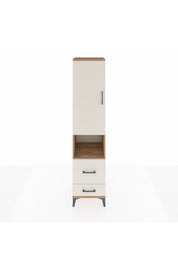 Hyperion Dolap 2 Raflı 2 Çekmeceli Tek Askılı 44x44x195 Çam-Aytaşı