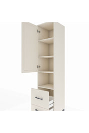 Hyperion Dolap 4 Raflı 2 Çekmeceli Tek Kapaklı 44x44x195 Aytaşı-Aytaşı