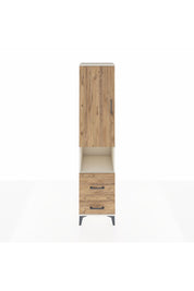 Hyperion Dolap 4 Raflı 2 Çekmeceli Tek Kapaklı 44x44x195 Aytaşı-Çam