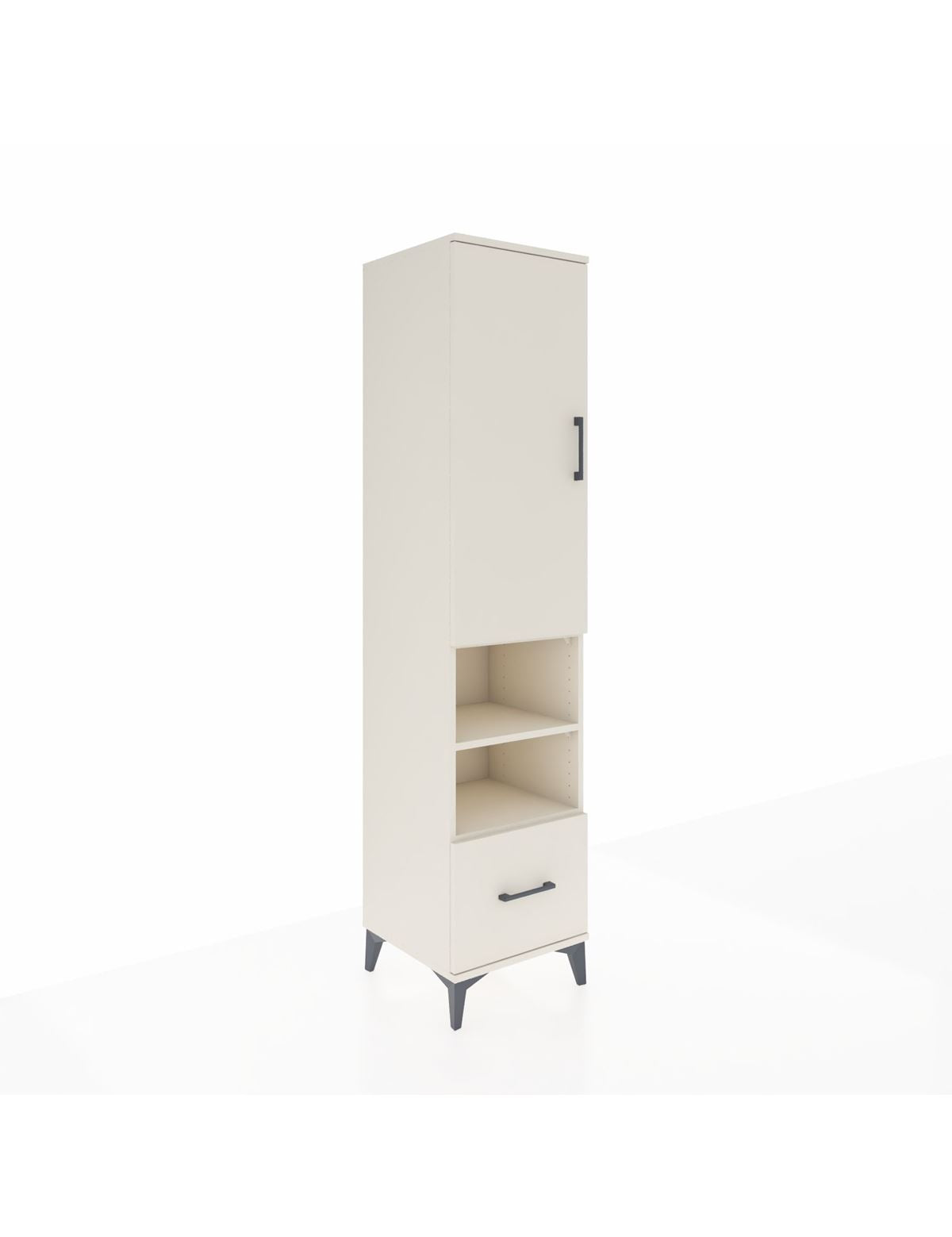 Hyperion Dolap 3 Raflı Tek Çekmeceli Tek Askılı 44x44x195 Aytaşı-Aytaşı