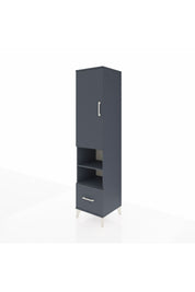 Hyperion Dolap 3 Raflı Tek Çekmeceli Tek Askılı 44x44x195 Antrasit-Antrasit