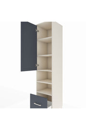 Hyperion Dolap 5 Raflı Tek Çekmeceli Tek Kapaklı 44x44x195 Aytaşı-Antrasit