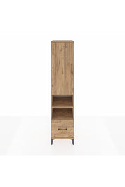 Hyperion Dolap 5 Raflı Tek Çekmeceli Tek Kapaklı 44x44x195 Çam-Çam