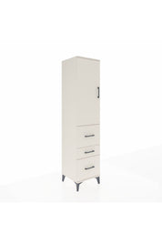 Hyperion Dolap Tek Raflı 3 Çekmeceli Tek Askılı 44x44x195 Aytaşı-Aytaşı