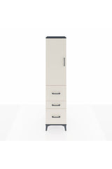 Hyperion Dolap Tek Raflı 3 Çekmeceli Tek Askılı 44x44x195