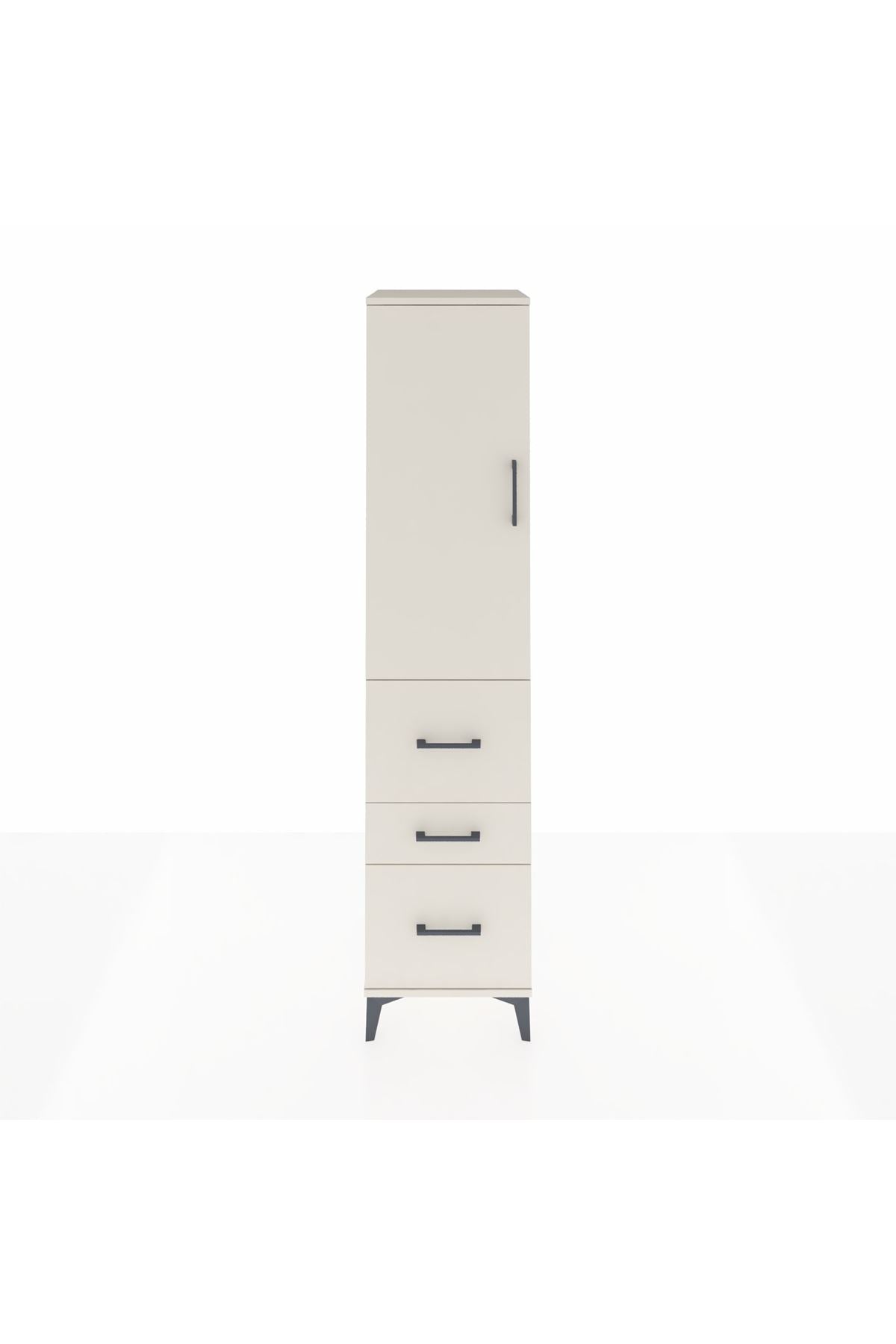 Hyperion Dolap 3 Raflı 3 Çekmeceli Tek Kapaklı 44x44x195 Aytaşı-Aytaşı