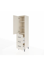 Hyperion Dolap 3 Raflı 3 Çekmeceli Tek Kapaklı 44x44x195 Aytaşı-Aytaşı