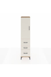 Hyperion Dolap 3 Raflı 3 Çekmeceli Tek Kapaklı 44x44x195 Çam-Aytaşı