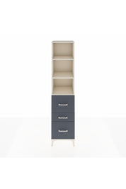 Hyperion Dolap 3 Raflı 3 Çekmeceli 44x44x195 Aytaşı-Antrasit