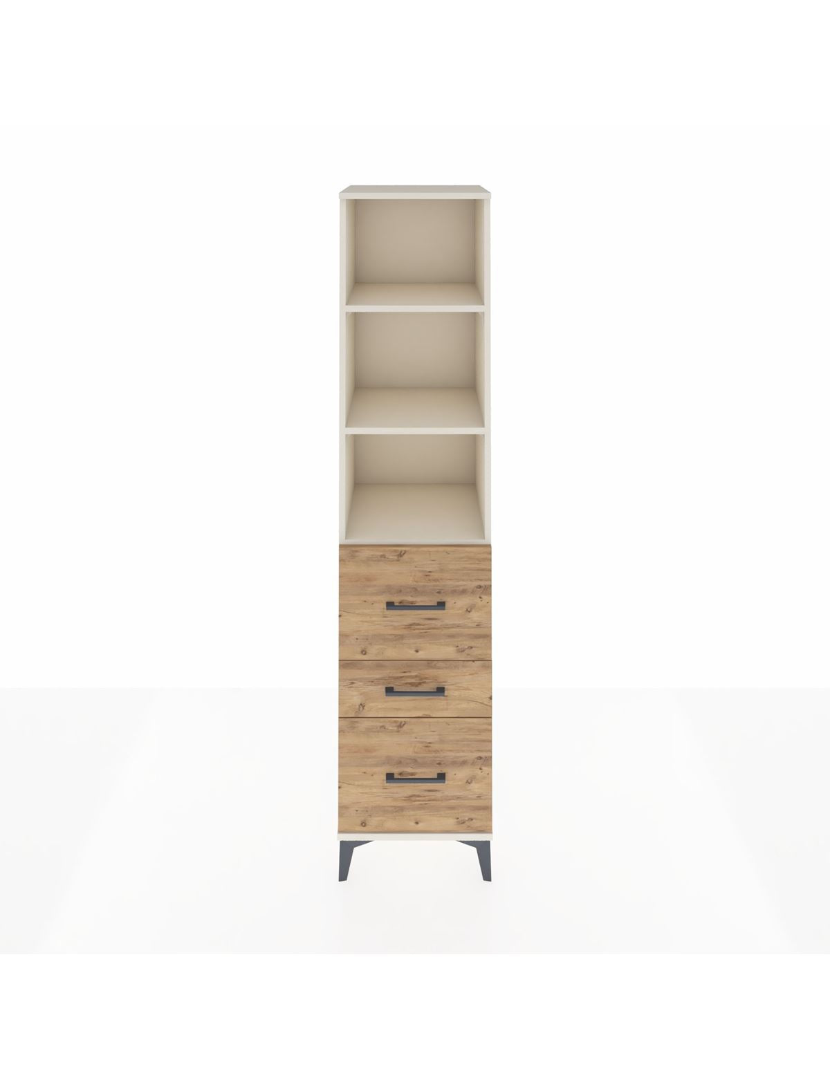 Hyperion Dolap 3 Raflı 3 Çekmeceli 44x44x195 Aytaşı-Çam