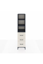 Hyperion Dolap 3 Raflı 3 Çekmeceli 44x44x195 Antrasit-Aytaşı