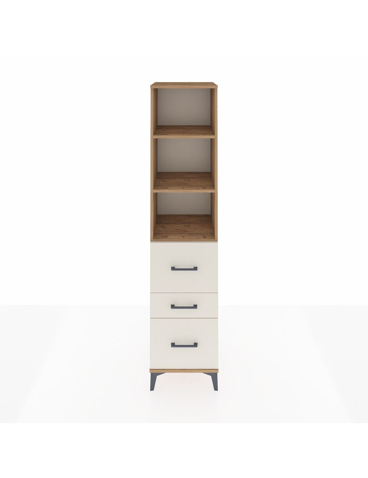 Hyperion Dolap 3 Raflı 3 Çekmeceli 44x44x195 Çam-Aytaşı