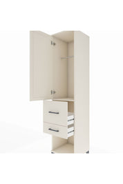 Hyperion Dolap Tek Raflı 2 Çekmeceli Tek Askılı 44x44x195 Aytaşı-Aytaşı