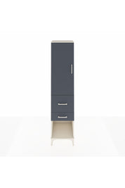 Hyperion Dolap Tek Raflı 2 Çekmeceli Tek Askılı 44x44x195 Aytaşı-Antrasit