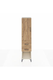 Hyperion Dolap Tek Raflı 2 Çekmeceli Tek Askılı 44x44x195 Aytaşı-Çam