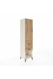 Hyperion Dolap Tek Raflı 2 Çekmeceli Tek Askılı 44x44x195 Aytaşı-Çam