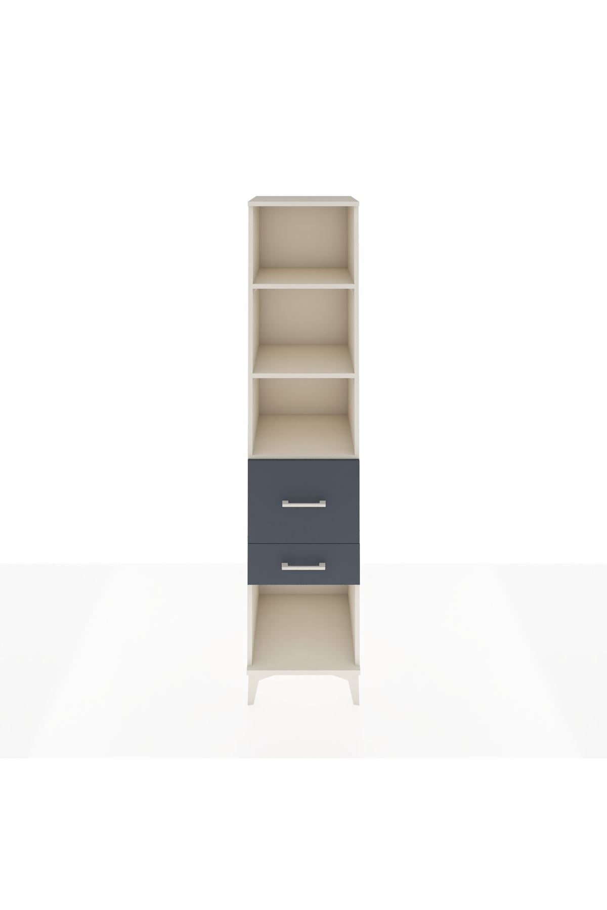 Hyperion Dolap 3 Raflı 2 Çekmeceli 44x44x195 Aytaşı-Antrasit