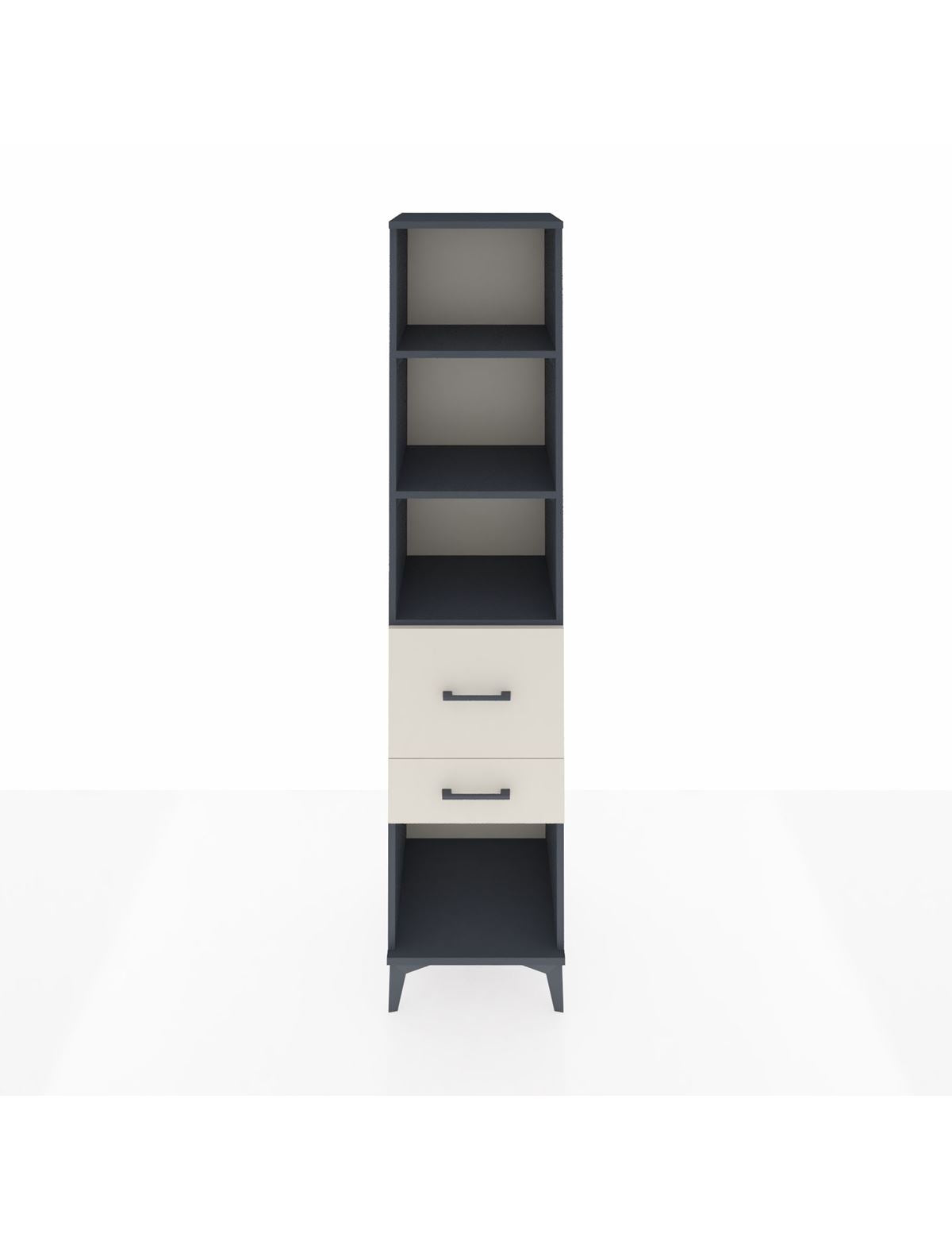 Hyperion Dolap 3 Raflı 2 Çekmeceli 44x44x195 Antrasit-Aytaşı