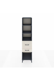 Hyperion Dolap 3 Raflı 2 Çekmeceli 44x44x195 Antrasit-Aytaşı