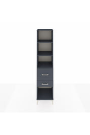 Hyperion Dolap 3 Raflı 2 Çekmeceli 44x44x195 Antrasit-Antrasit