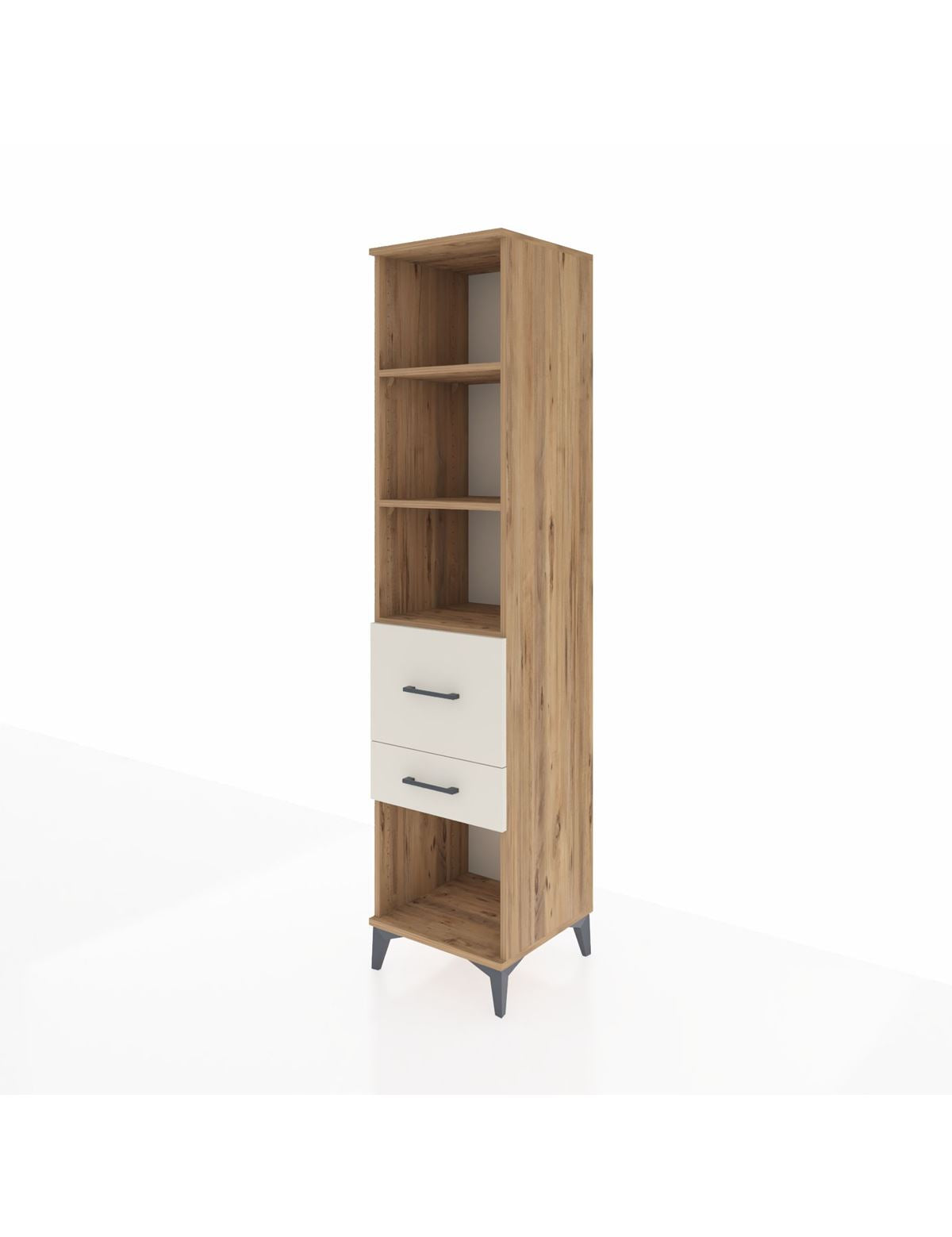 Hyperion Dolap 3 Raflı 2 Çekmeceli 44x44x195 - S58M052V7B