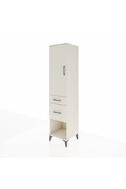 Hyperion Dolap Tek Raflı 2 Çekmeceli Tek Askılı 44x44x195 Aytaşı-Aytaşı