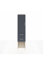 Hyperion Dolap Tek Raflı 2 Çekmeceli Tek Askılı 44x44x195 Aytaşı-Antrasit