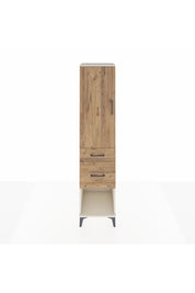 Hyperion Dolap Tek Raflı 2 Çekmeceli Tek Askılı 44x44x195 Aytaşı-Çam