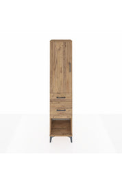 Hyperion Dolap Tek Raflı 2 Çekmeceli Tek Askılı 44x44x195 Çam-Çam