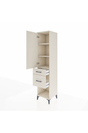 Hyperion Dolap 3 Raflı 2 Çekmeceli Tek Kapaklı 44x44x195 Aytaşı-Aytaşı