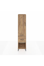 Hyperion Dolap 3 Raflı 2 Çekmeceli Tek Kapaklı 44x44x195 Çam-Çam