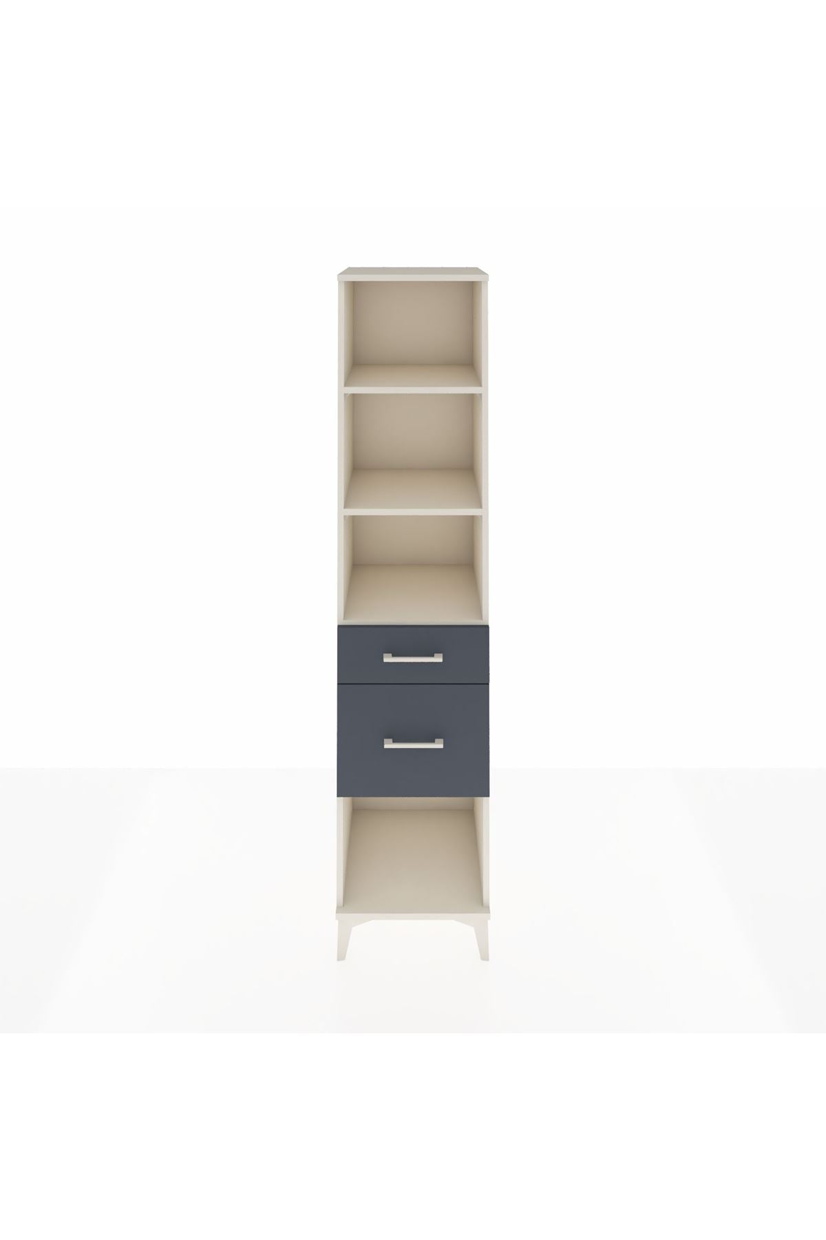 Hyperion Dolap 3 Raflı 2 Çekmeceli 44x44x195 Aytaşı-Antrasit