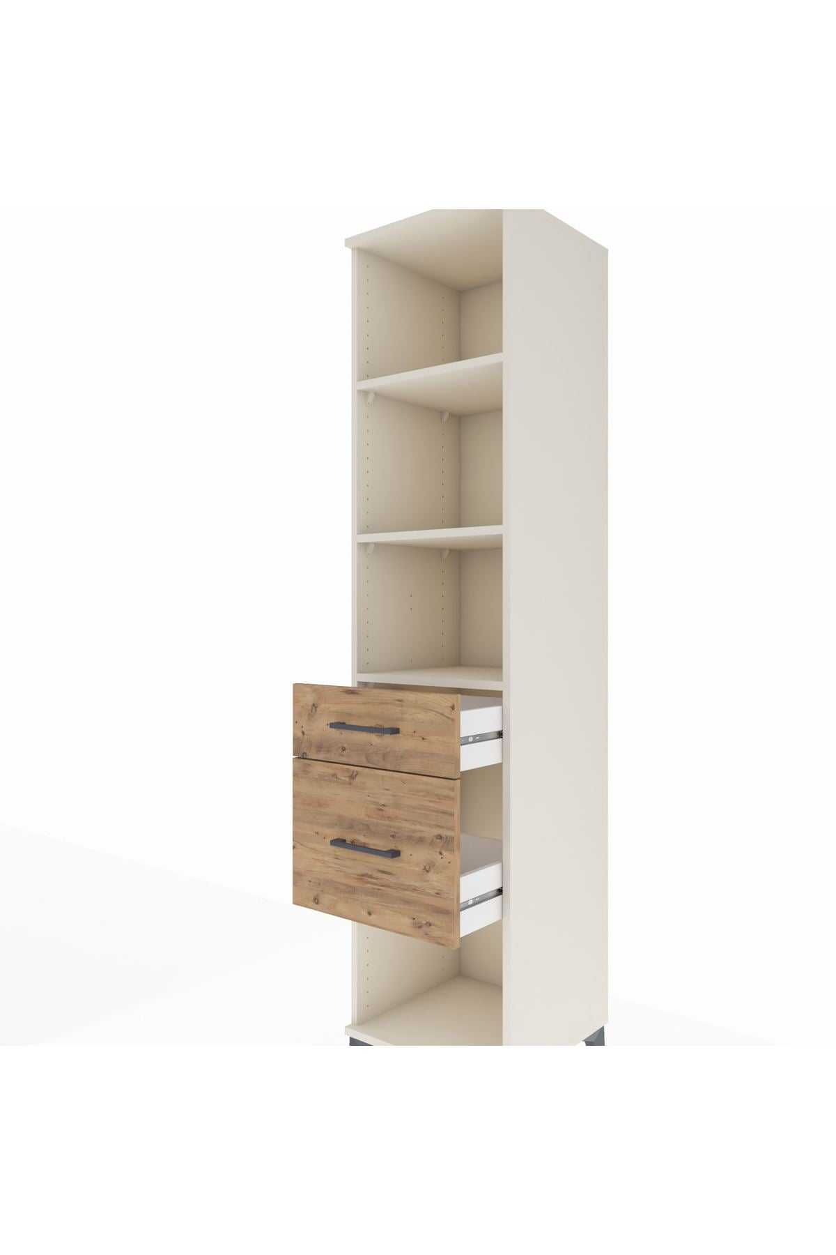 Hyperion Dolap 3 Raflı 2 Çekmeceli 44x44x195 Aytaşı-Çam