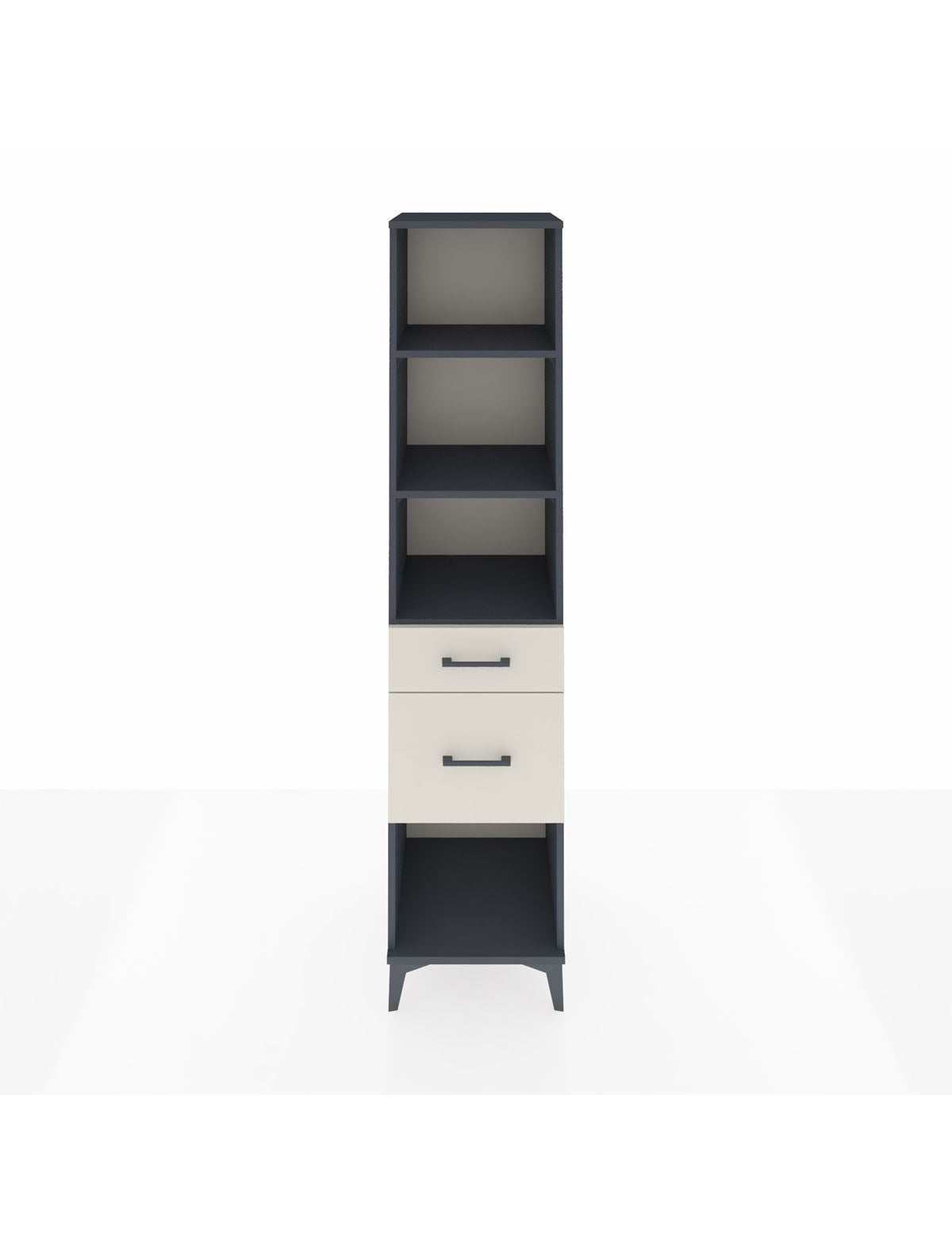 Hyperion Dolap 3 Raflı 2 Çekmeceli 44x44x195 Antrasit-Aytaşı