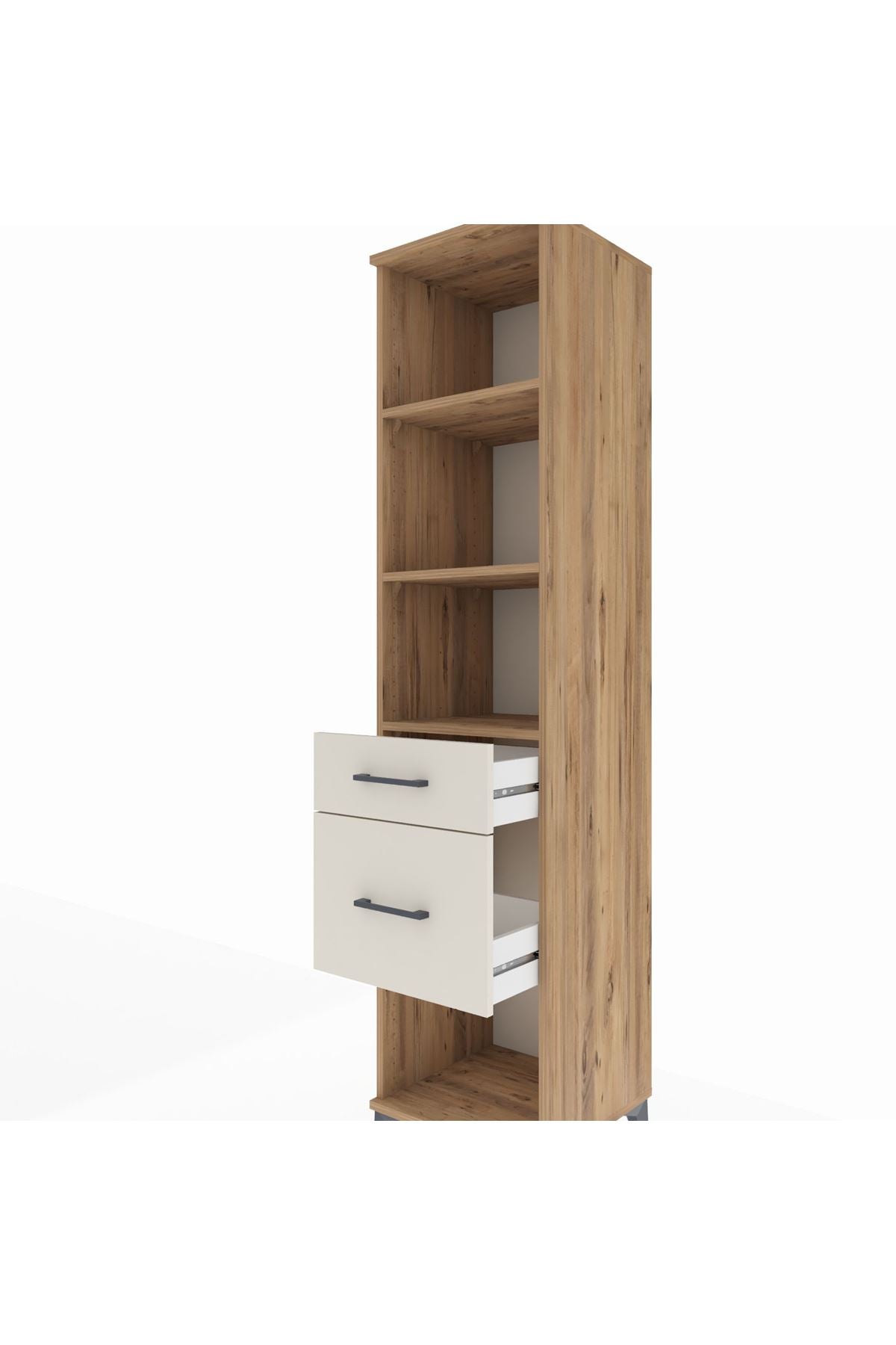 Hyperion Dolap 3 Raflı 2 Çekmeceli 44x44x195 Çam-Aytaşı