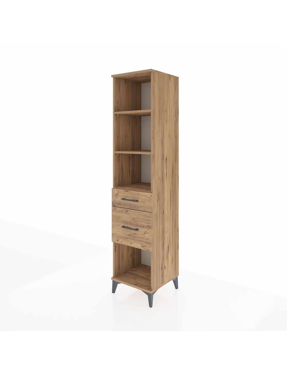 Hyperion Dolap 3 Raflı 2 Çekmeceli 44x44x195 - S58M055V9B